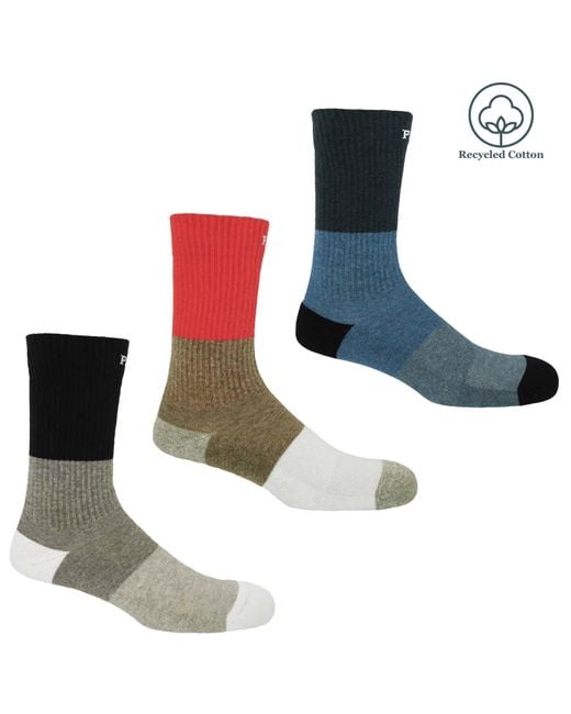 Peper Harow - Made in England Blue Recycled Sport Socks – Bundle for men