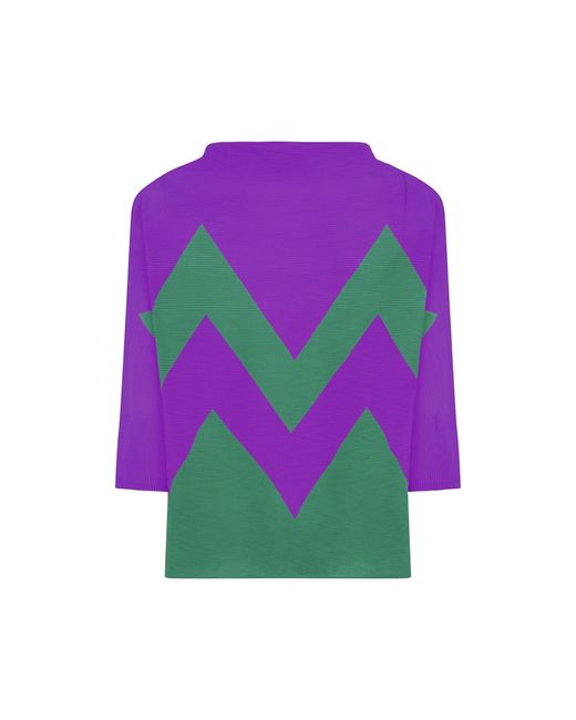 Beatrice von Tresckow Pink Zig Zag Jumper