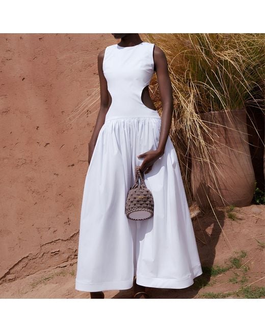 Concepto White Museum Cotton Dress