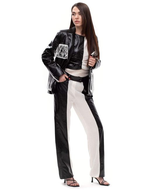 Maison Bogomil Black Split Motion – Cropped Top