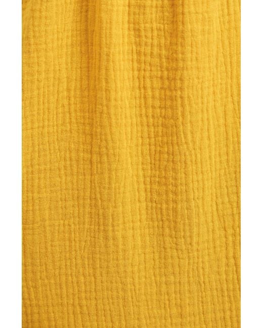 Louche Orange Abinaya Double Gauze Short Sleeved Shirt
