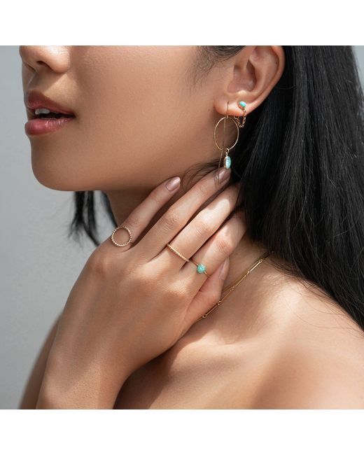Kate Koel Metallic Karma Circle Ring