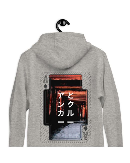 Anchor and Crew Gray Heather Four Japan Gurafiku Cotton Blend Hoodie