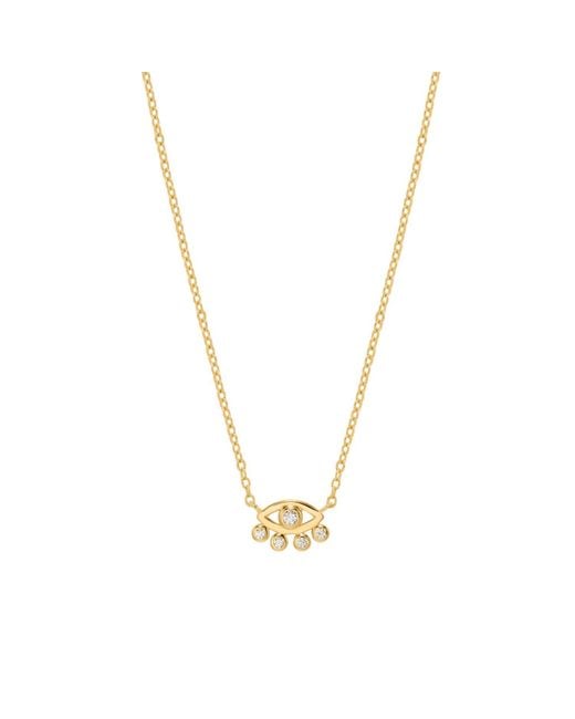 Vanhi Metallic Defender Evil Eye Necklace