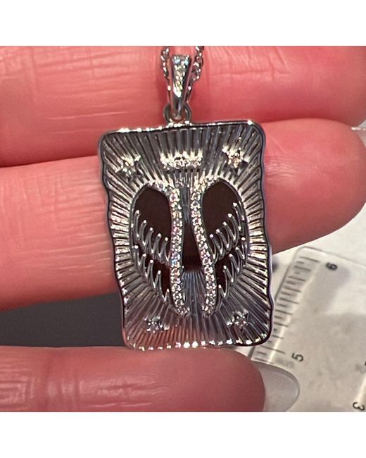 BLOOMTINE | Earth Angel HQ Gray Angel Wing Talisman