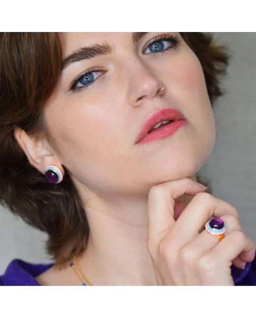 GEM BAZAAR Blue Duomo Ring