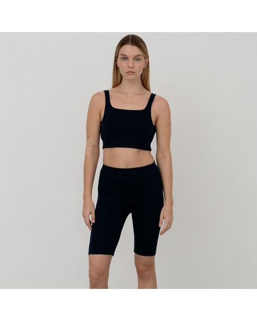 The Koozy Blue Charlotte High Waist Shorts