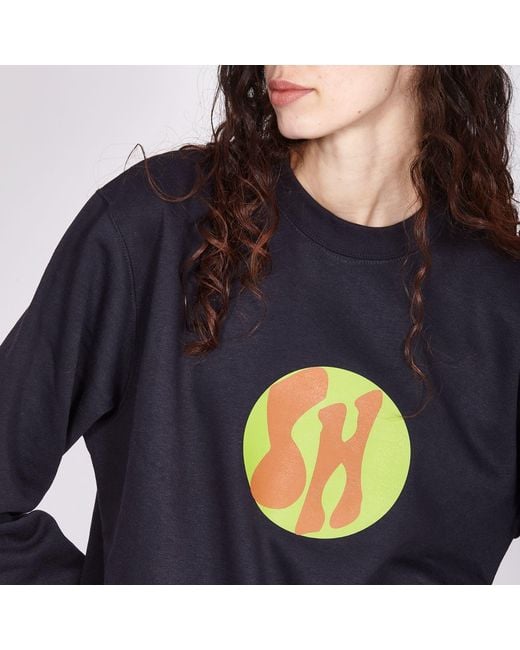 SOHUMAN Blue Guer Organic Cotton Sweatshirt