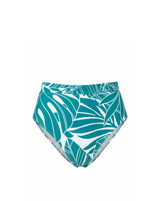 Change of Scenery Blue Hi Leg Hi Waist Bottom