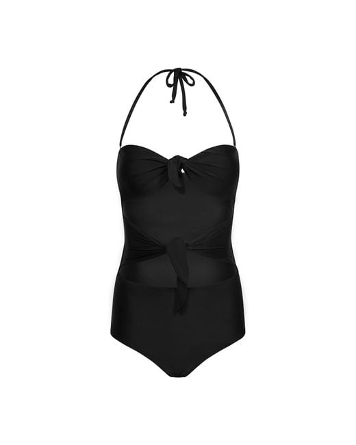 Paola Amador Black Nudos Swimwear