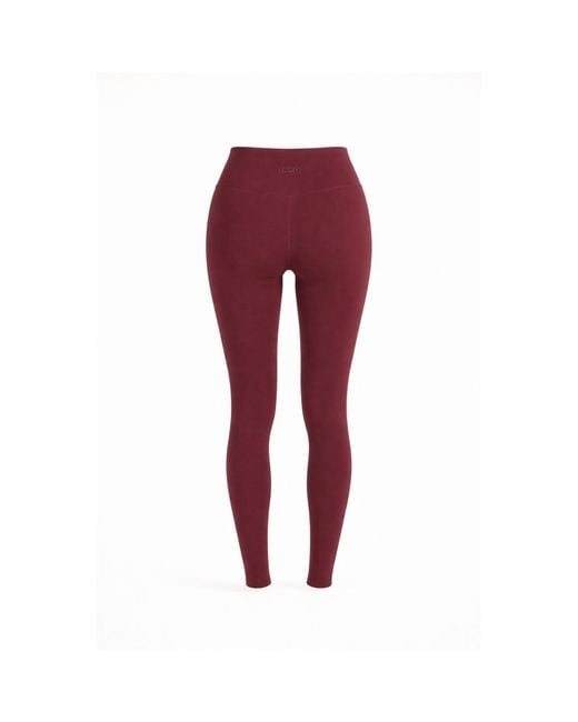 Loom Archives Red Day Flow High Waisted Burgundy Legging
