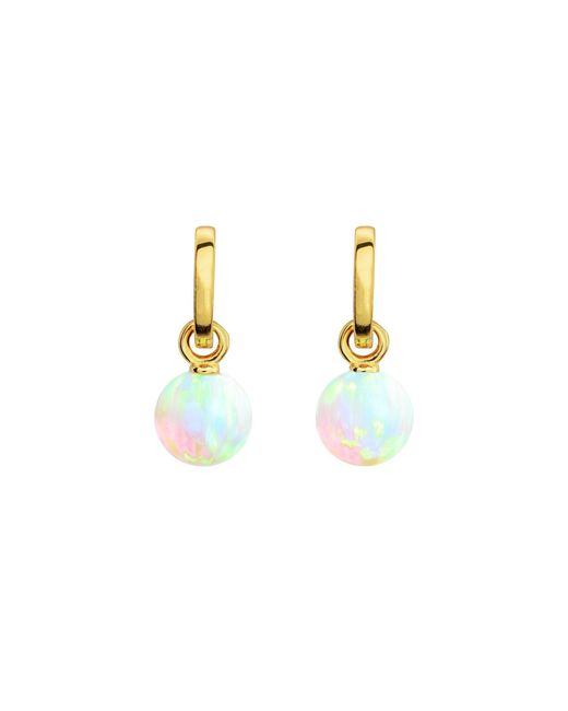Ora Pearls Metallic Sea Opal Hoop Earrings