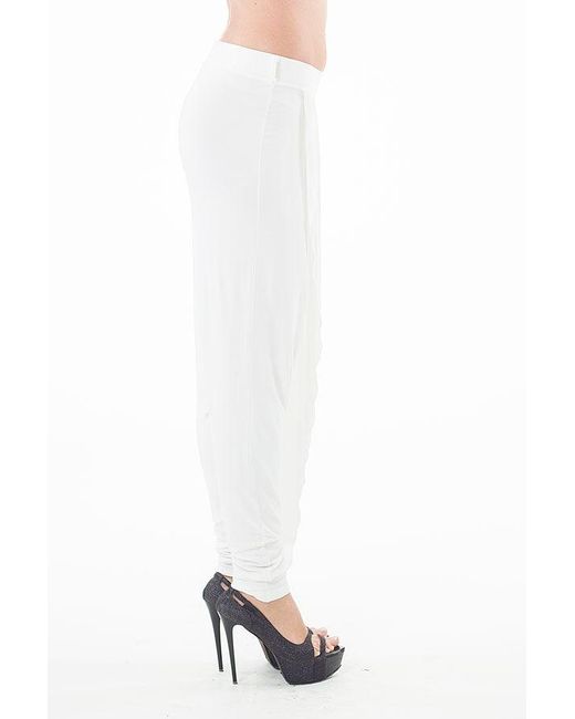 Conquista White Harem Pants
