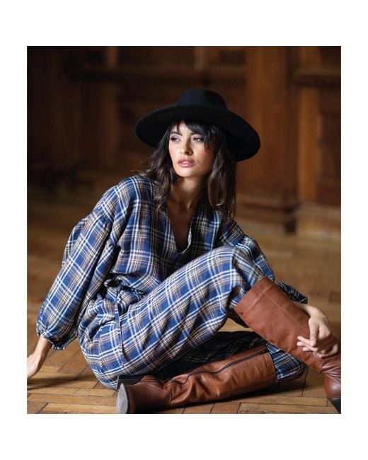 NUMBAT Gray Klara Tartan Jumpsuit