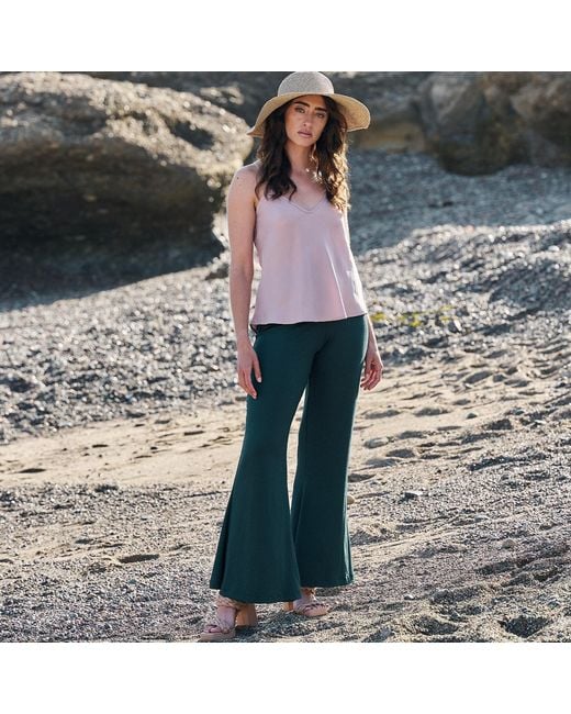 Italia A Collection Blue Bamboo Flares