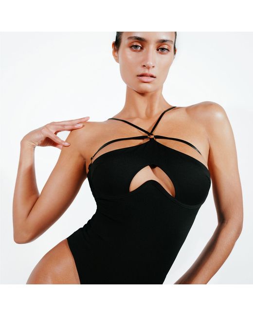 Perilla Lingerie Black Heartbreaker Swim