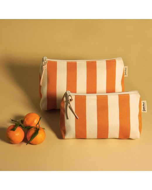 Gyllstad Nora Stripe Sevilla Orange Wash Bag L