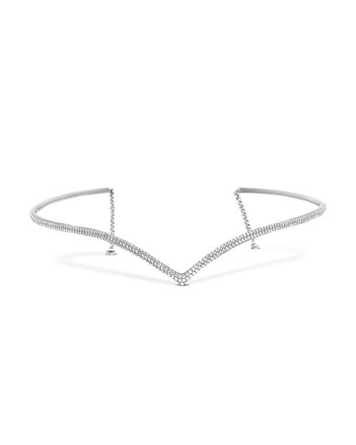 SALLY SKOUFIS Metallic Soul Headpiece With Made Cz Diamond Stimulant