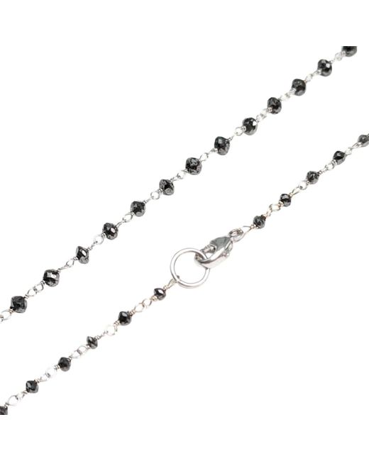 Rahul's Jewels Brown 18" Genuine Diamond Rosary Necklace