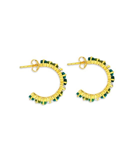 GEM BAZAAR Green Kiara Hoops