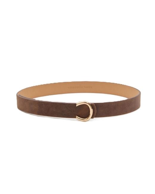 Colección Tansu Brown Anthea Leather Belt
