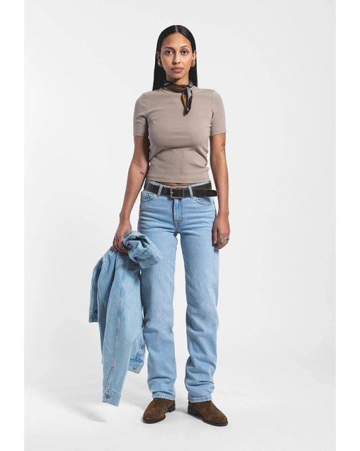 Dr. Denim Blue Arch Mid Straight