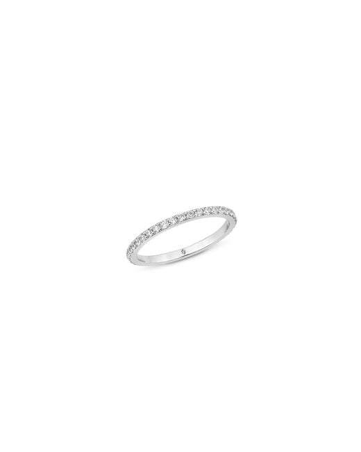 SALLY SKOUFIS White Highbeam Midi Ring With Made Cz Diamond Stimulant