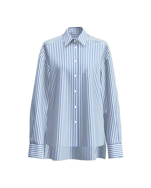 Zenzee Blue Boyfriend Button Up Shirt