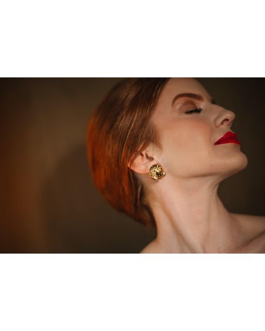 The Pink Reef Metallic Filly Earring