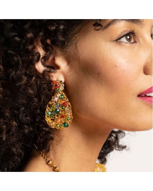 Lavish by Tricia Milaneze Metallic Aurora Handmade Earrings