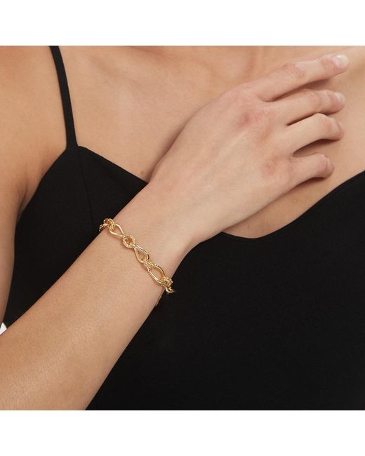 Miss Cecilia Metallic Chunky Twisted Chain Bracelet