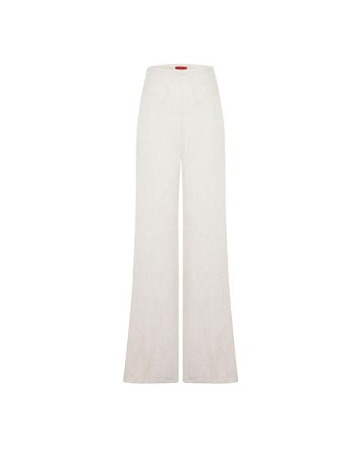 Pcfg White Neutrals Daydreamers Relaxed Wide Leg Pants