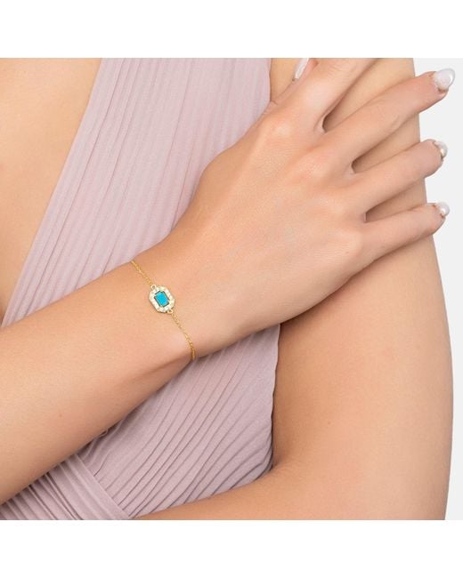 Latelita London Metallic Whistledown Gemstone Bracelet