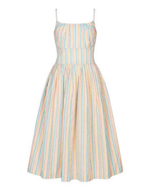 Emily and Fin Cotton Enid Candy Stripe Dress | Lyst