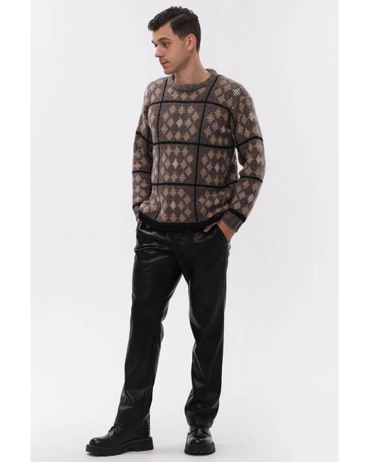 Maison Bogomil Black Faux Leather Pants for men