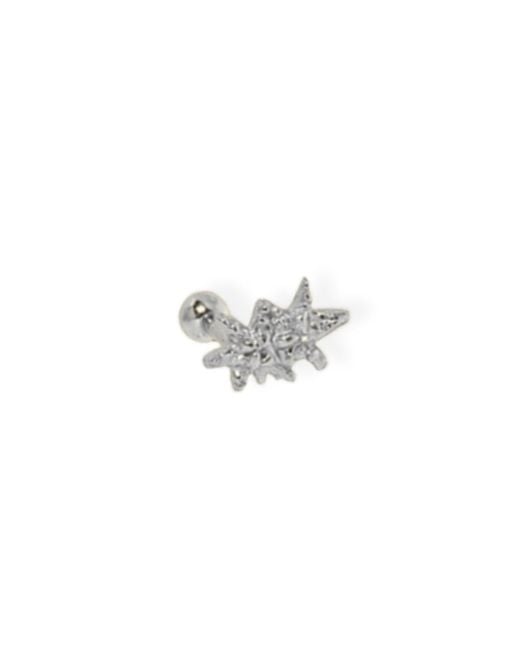 Martina Rozenberg Smira Jewelry White The Mono Earring Double Star