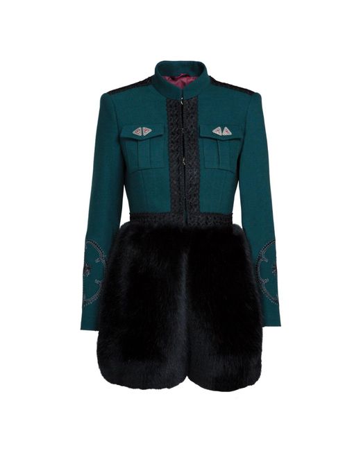 The Extreme Collection Black Bohemian Faux Fur Short Jacket