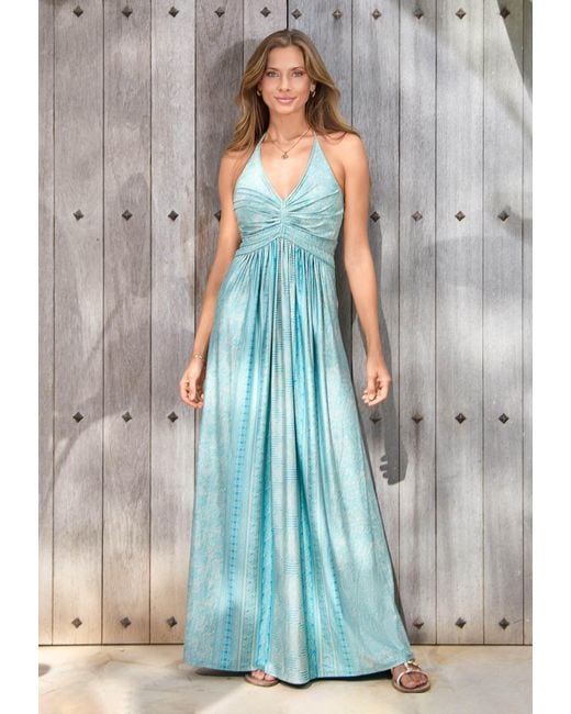 Chic by Lirette Blue Halter Dress Guna