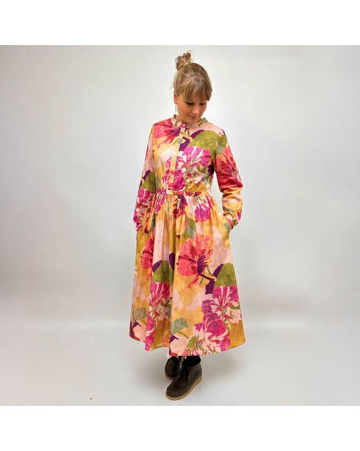 GROBUND Pink Agnete Dress