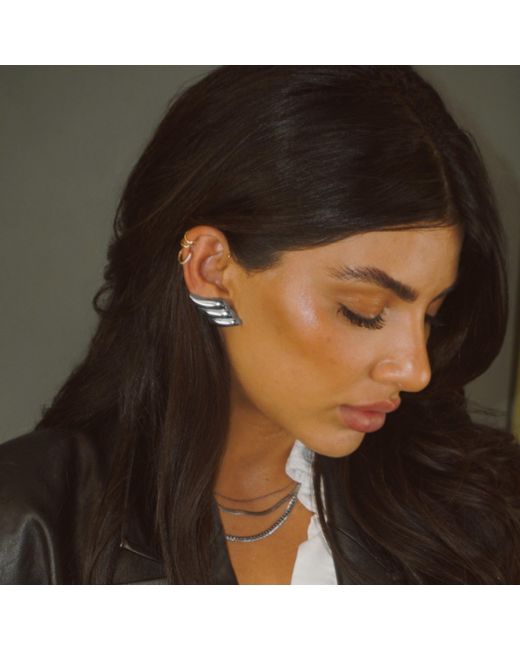 Mickey's Girl White Sleek Seraph Waterproof Earrings