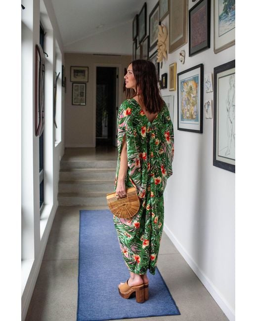 Jennafer Grace Green Hilo Garden Caftan