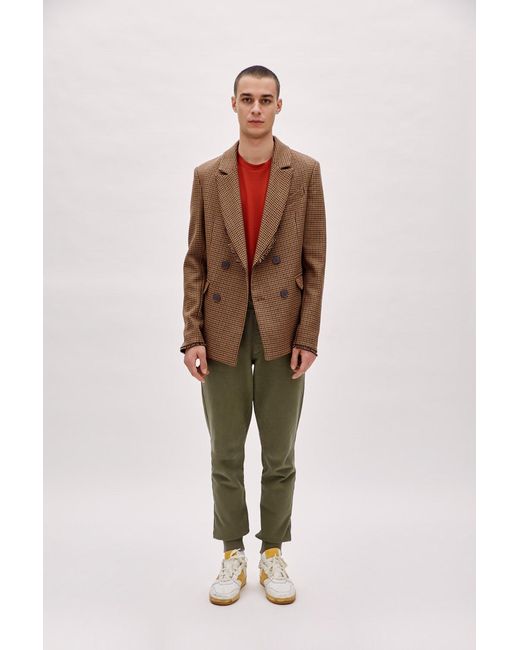 Pcfg Brown Double Breasted Blazer for men