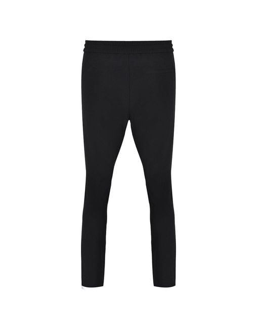DAVID WEJ Black Ashford Plain Drawstring Trouser – for men