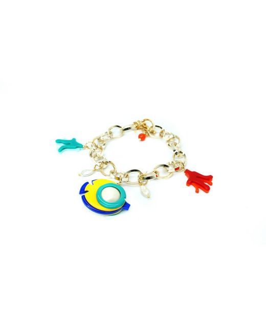 Gissa Bicalho Blue Handmade Bracelet Charm Fish Tang