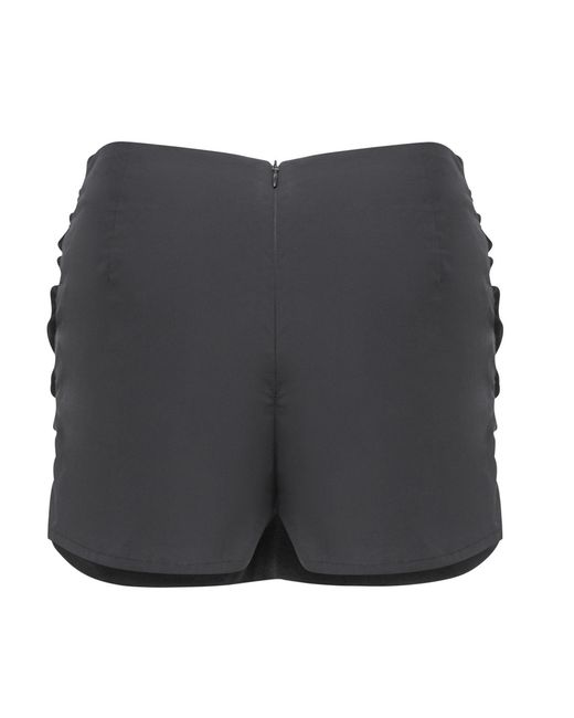 Serotoninn Black Velvet Draped Mini Skort