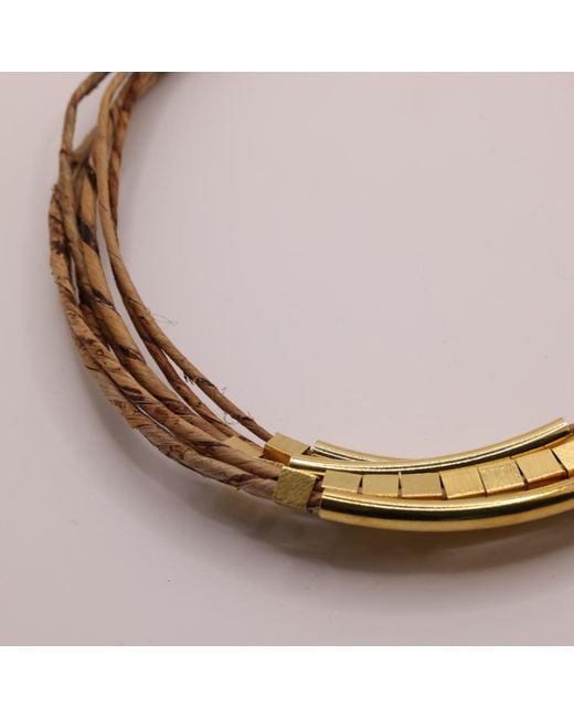 Nart Nature Making Art Metallic The Multiple Banana Fiber Necklace