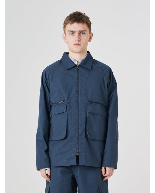 Uskees Blue Ripstop Field Jacket for men