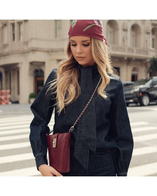 Mkf Collection - J'omor Purple Evelina Mini Bucket Bag