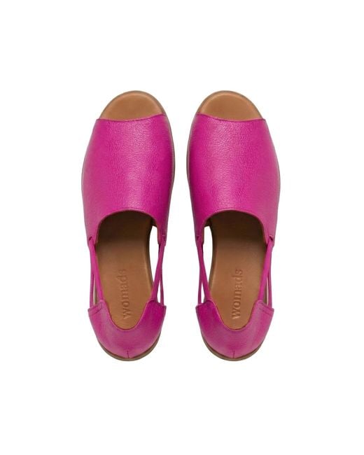 Womads Pink Royal Fuchsia Peep Toes