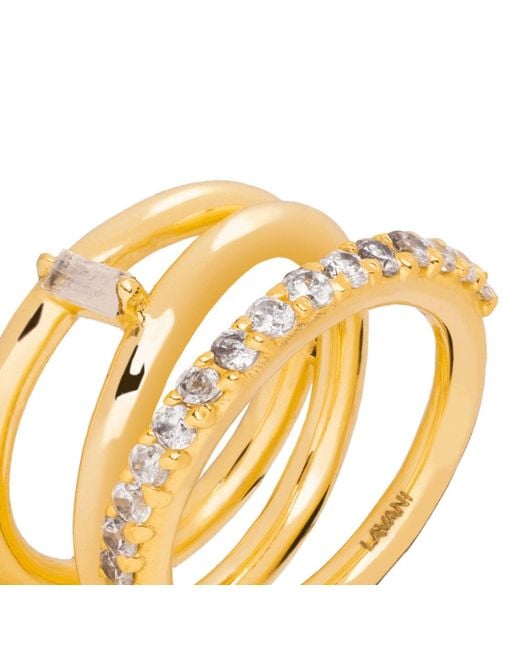 Lavani Jewels Multicolor Goldplated Idol Ring